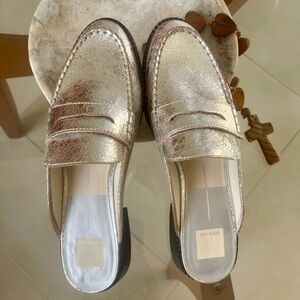 Dolce Vita Metallic Silver Mules